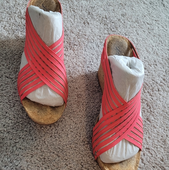 Lucky Brand Coral cork high heel shoes size 10 - Picture 8 of 13